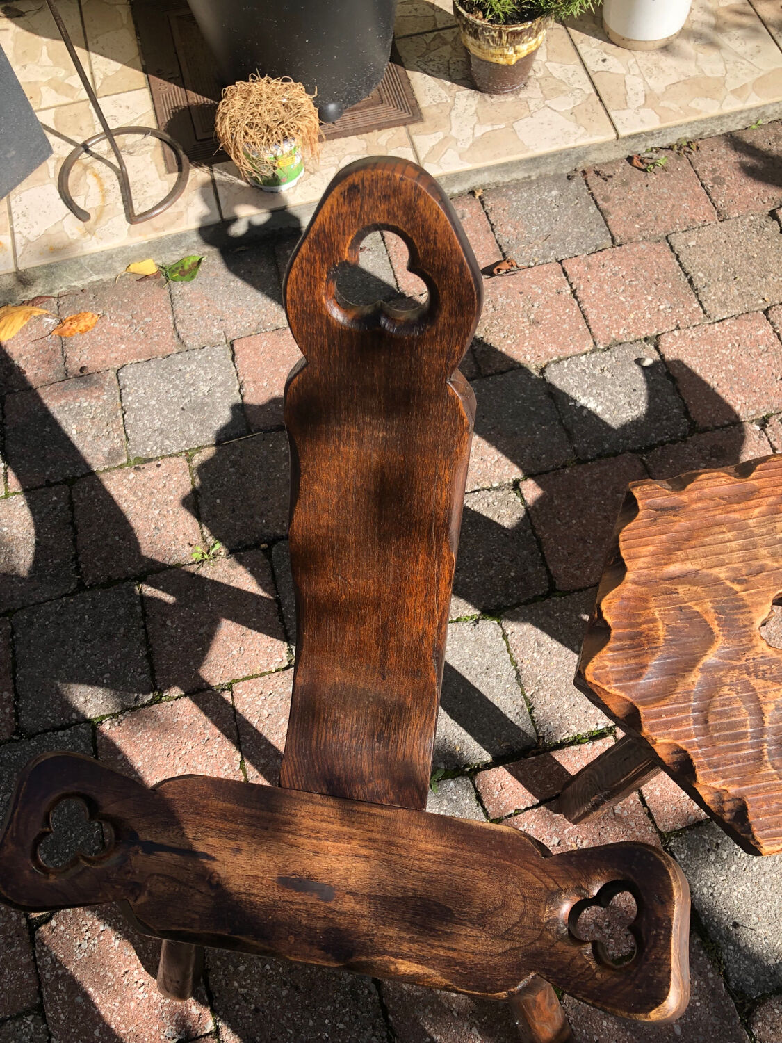 Brutalist chairs and stool