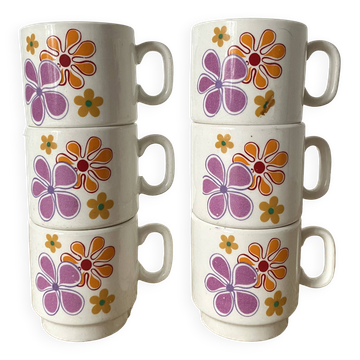 Tasses à café expresso vintage Italy Pagnossin