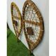 Pair of wooden snowshoes