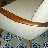 Set arc + 2 chairs 50s 60s Danish sofa good condition