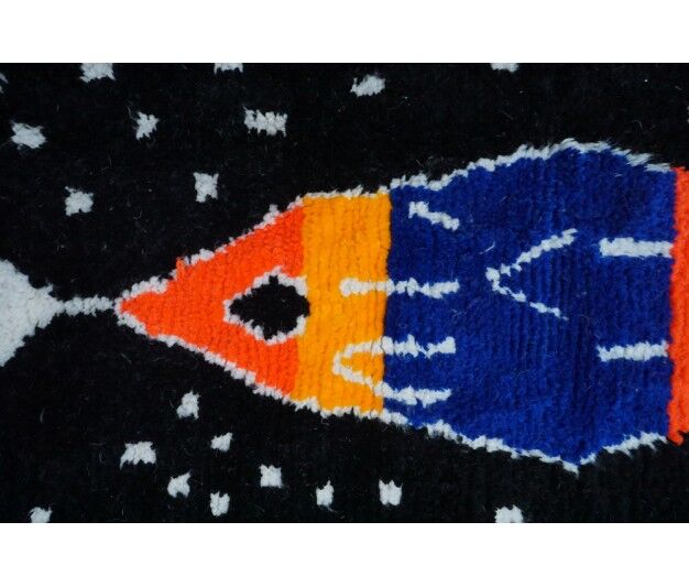 Colorful Berber carpet 303x196cm