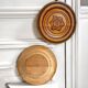 Assiettes décorative en bois vintage