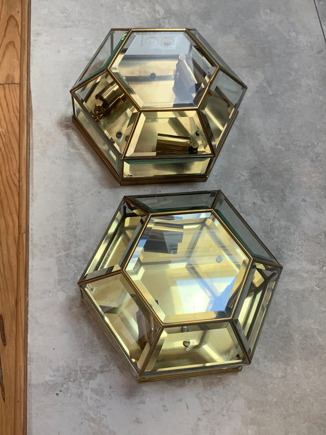 Pair of Italian wall lights