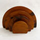 Porte-lettres demi-cercles bois