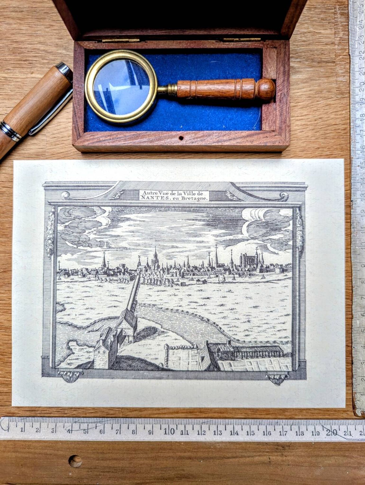 Printed in 1970, engraving from Nantes.