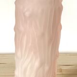 Pink glass vase