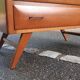 Vintage gilded oak chest of drawers