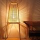 Lampadaire en rotin