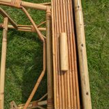 Rattan coffee table with drawer