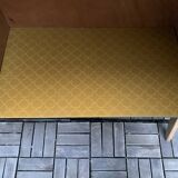 Buffet commode vintage pieds compas chêne clair 1960