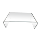 Curved glass design coffee table