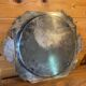 Elegant Art Deco silver-plated metal serving tray, double hallmarked