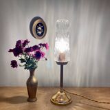 Vintage glass globe table lamp