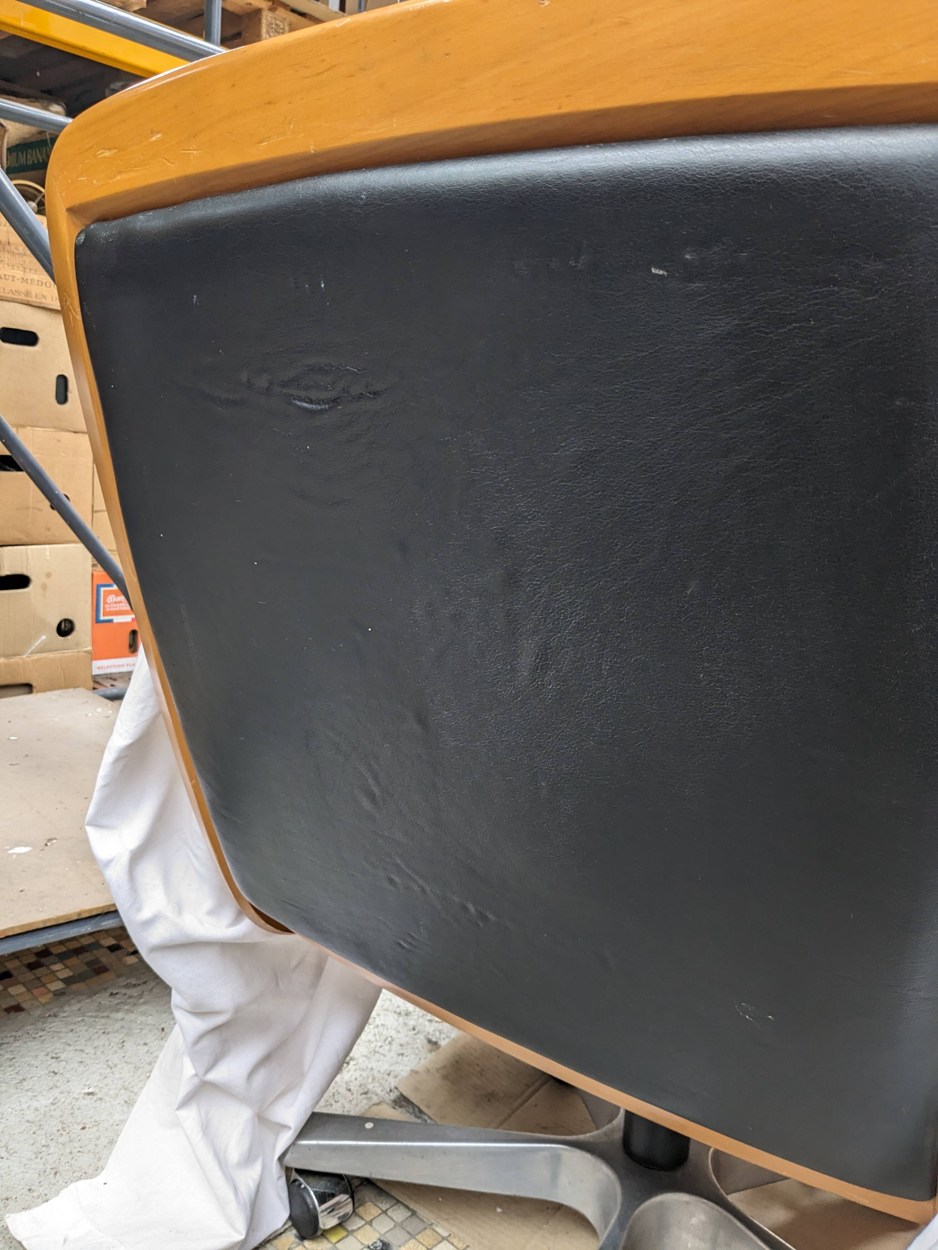 Leather office chair by Eugen Schmidt