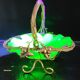 Panier vide poche en opaline verte ( uranium/ ouraline)