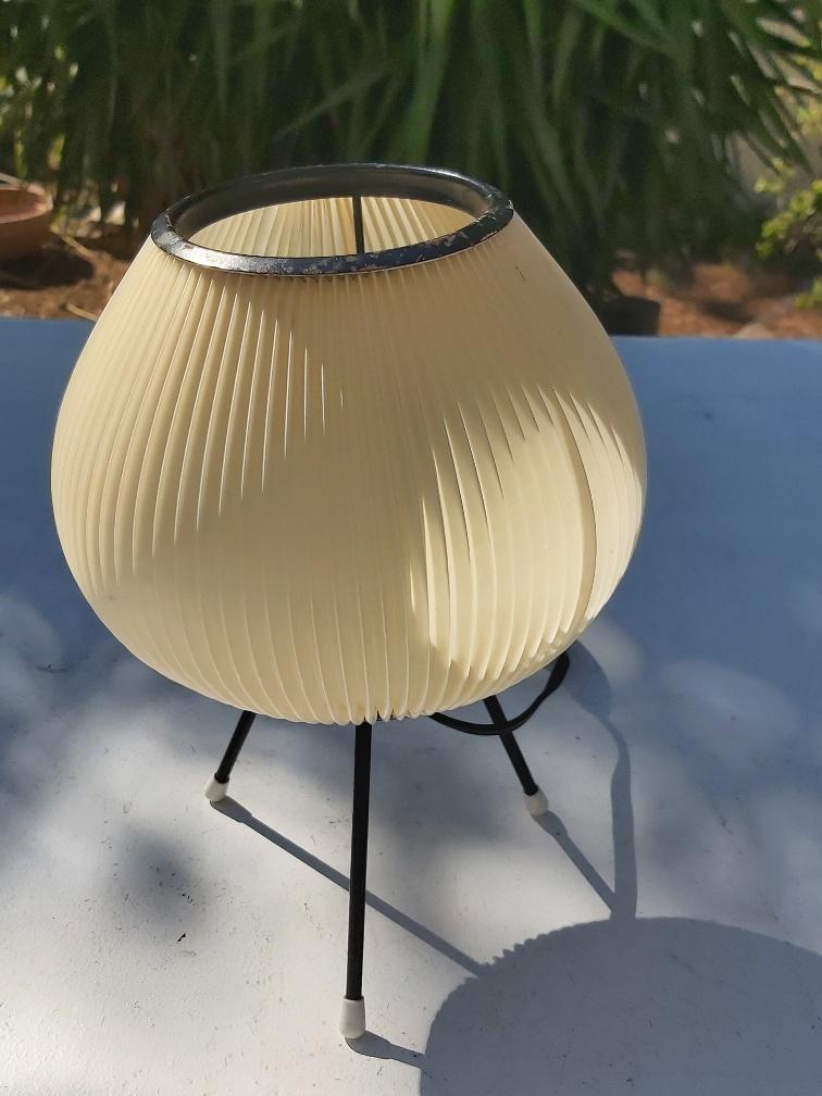 Rispal rodhoïd vintage lamp 50s