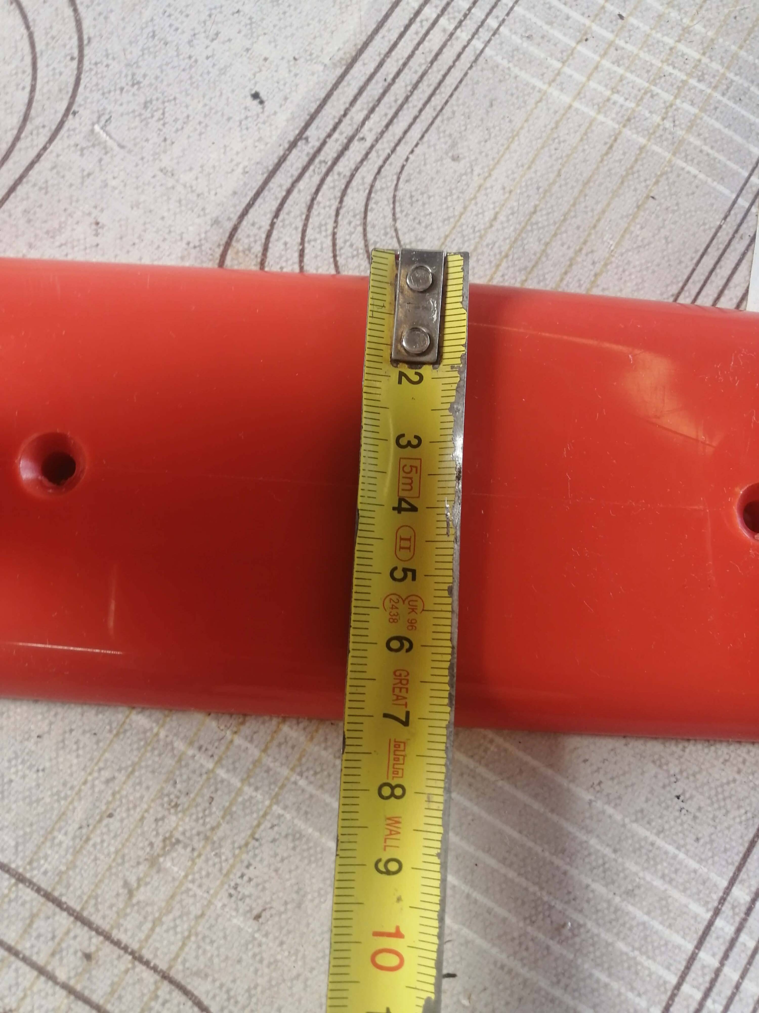 Vintage Orange Coat Rack 70s SYLA 2 Hooks