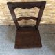 Old chair lorraine bois chevillé early XXth vintage