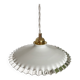 Suspension en opaline plate dentelée années 50 - nombreux modèles disponibles