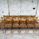 Set of 26 vintage Scandinavian design bistro chairs from 1960