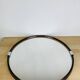 Miroir rond cerclage ambré années 70 vintage