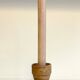 Geometric Hand CANDLE HOLDER Stoneware VINTAGE France