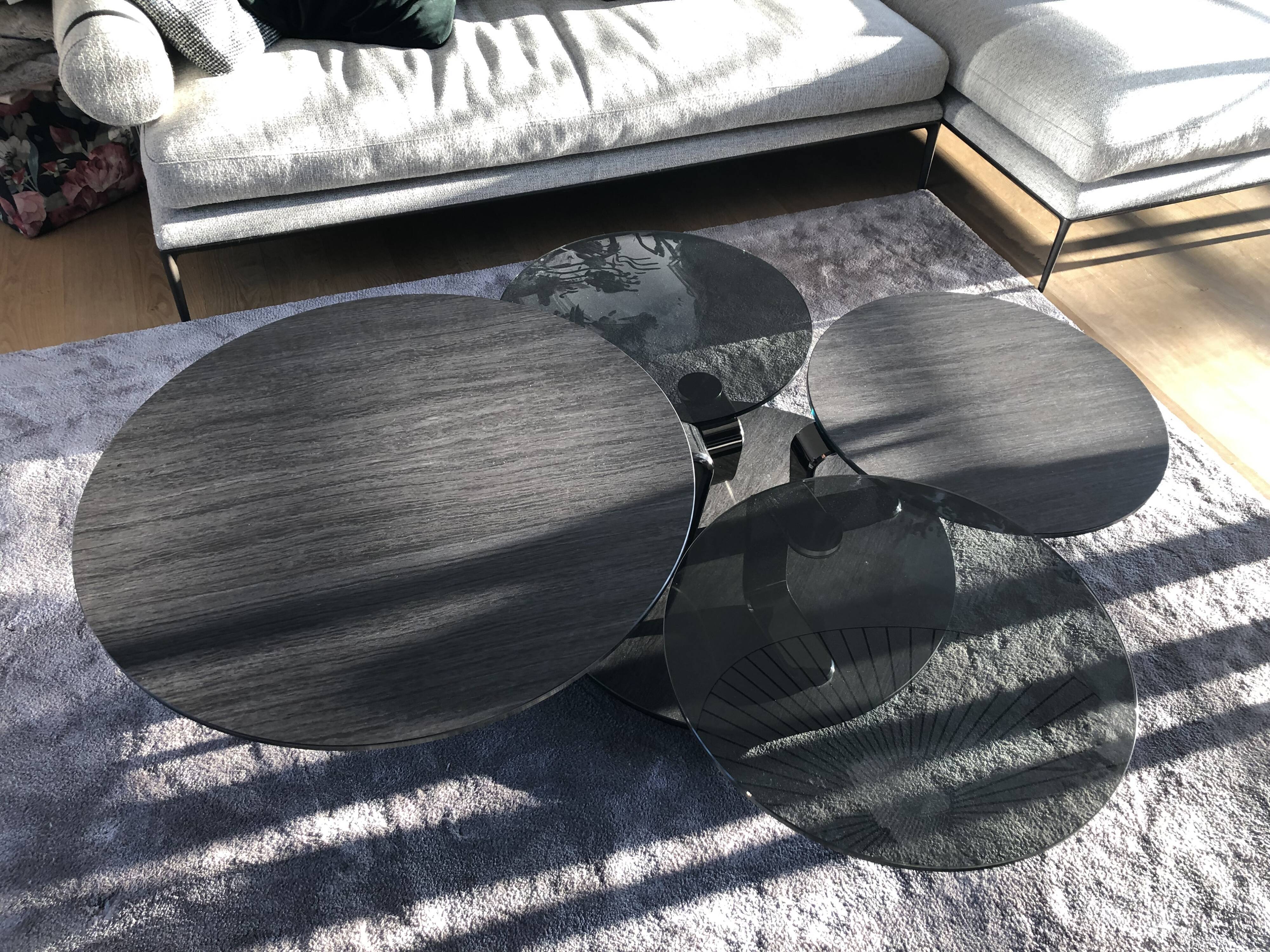 Coffee table rock and bobois "quartet"