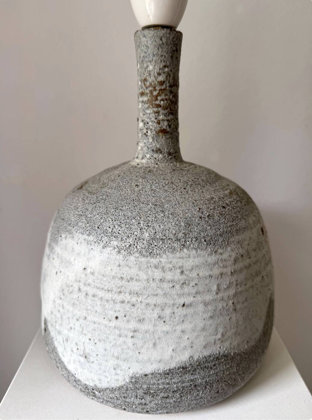 Danish Stoneware Table Lamp Visby / Tjæreborg: 1970s Scandinavian