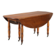 Table ancienne extensible en noyer, Italie, XIXe siècle