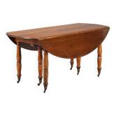Antique extendable walnut table, Italy, 19th century.
