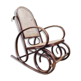 Rocking-chair cannage and curved wood