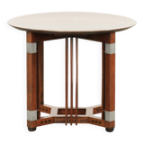 Table d'appoint/centre de design Art Déco, ronde et en bon état.