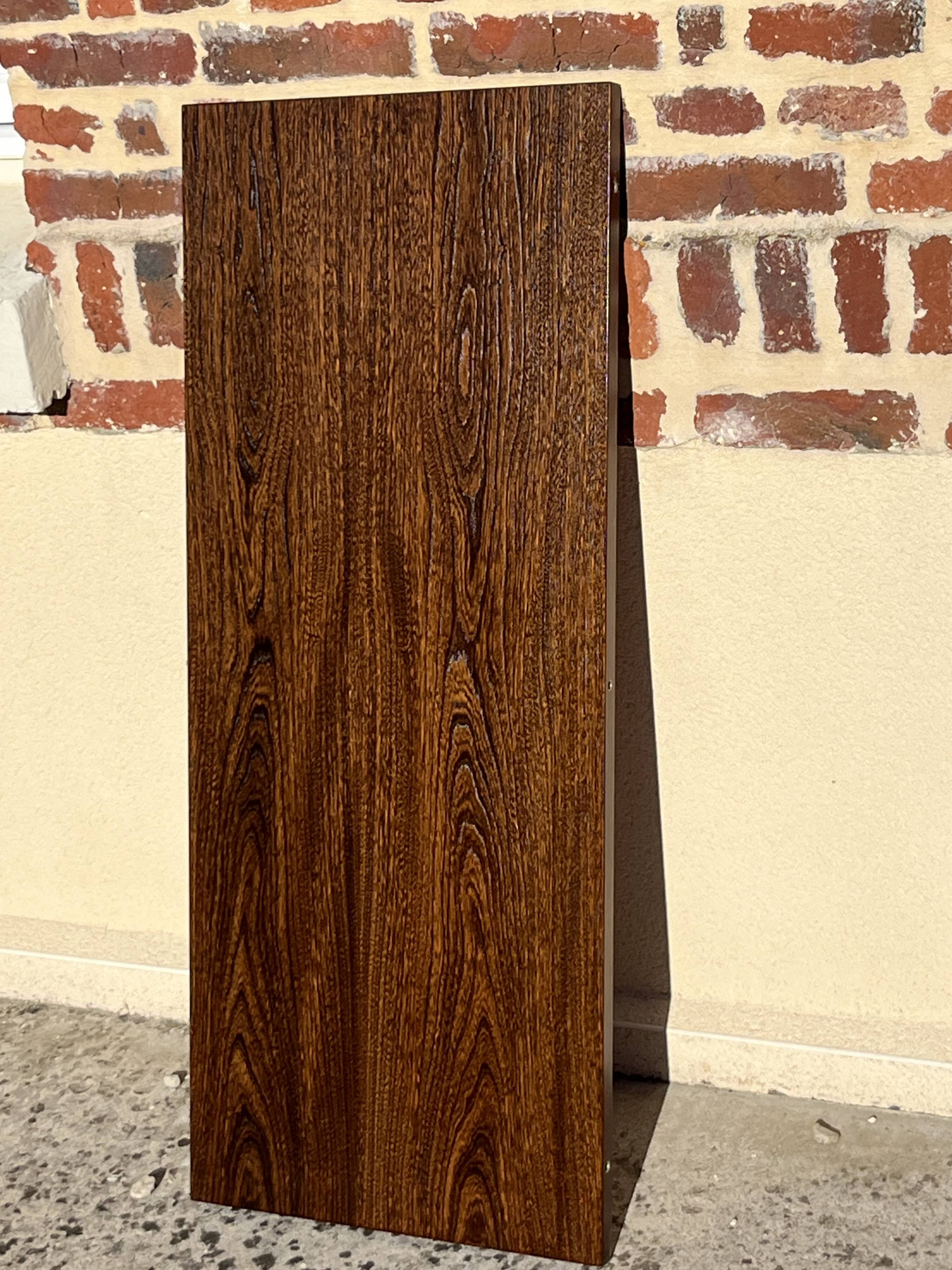 Vintage oval Baumann table in elm