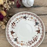Polychrome iron earth saucer HB et Cie