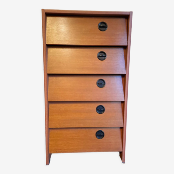 Teak shoe cabinet