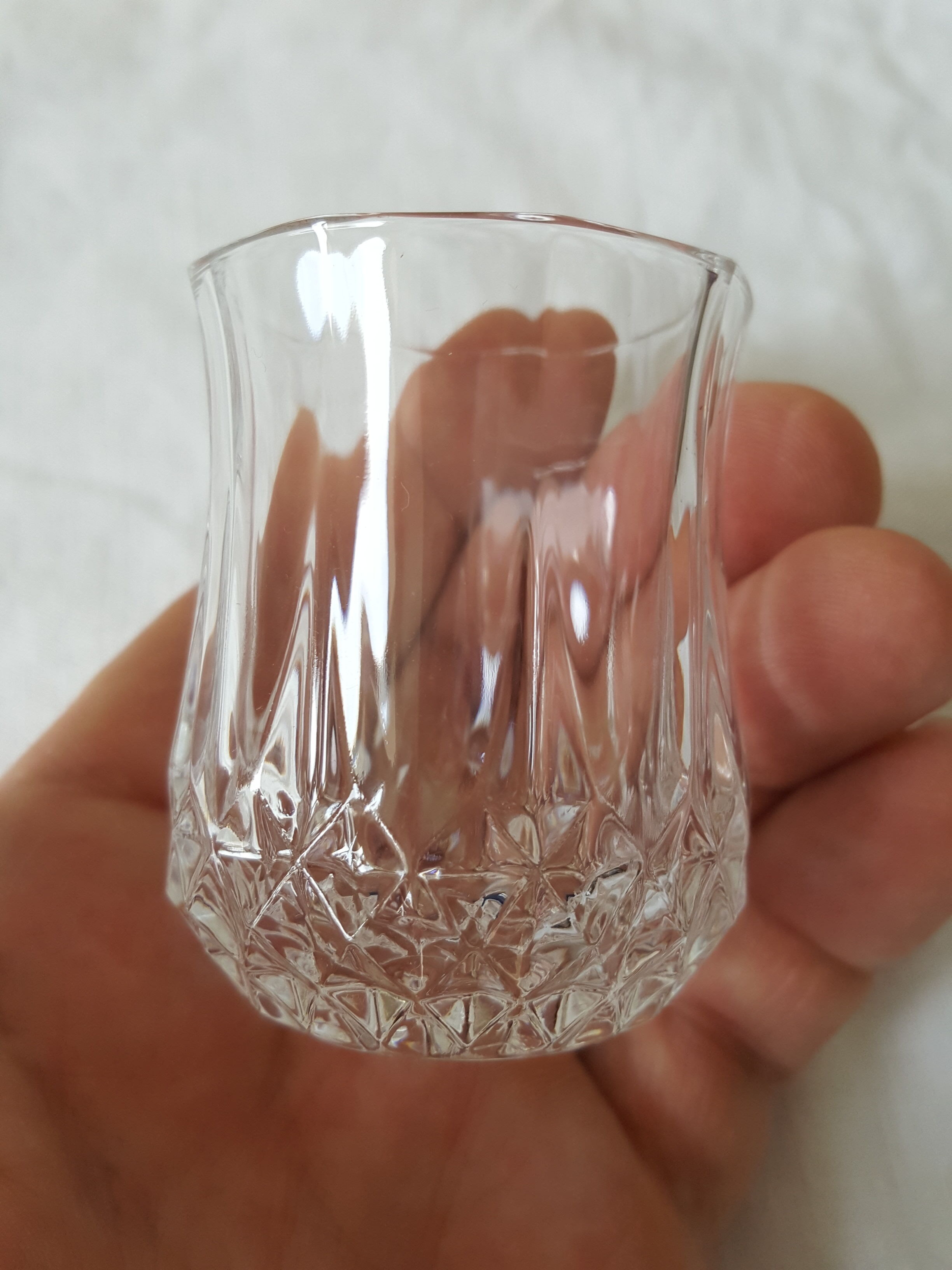 5 crystal liqueur glasses of longchamp model arques