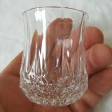 5 crystal liqueur glasses of longchamp model arques