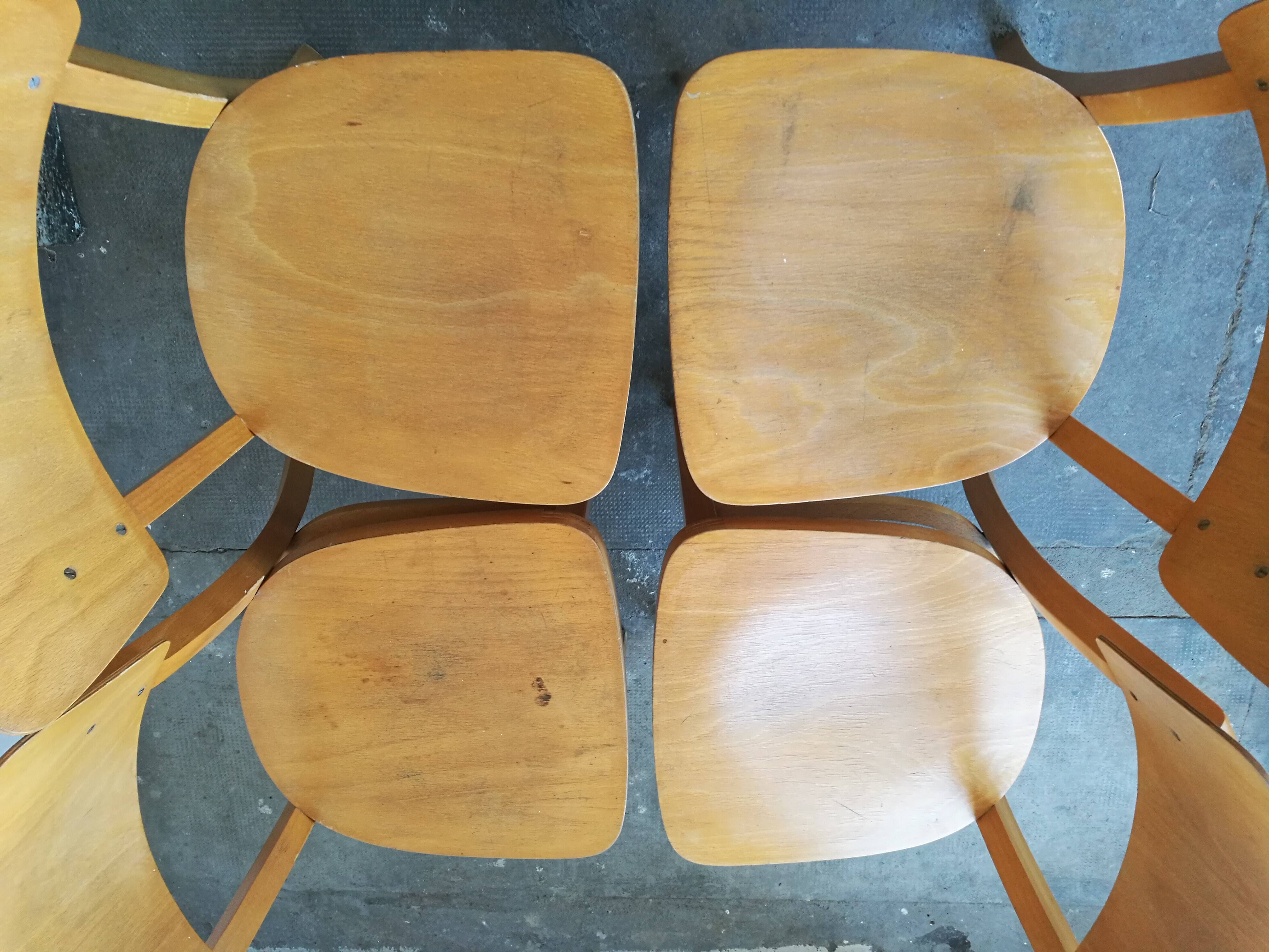 Set of 4 Thonet bistro chairs