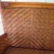 Two-seater banquette in woven rattan, wood and bamboo, 1980s.
