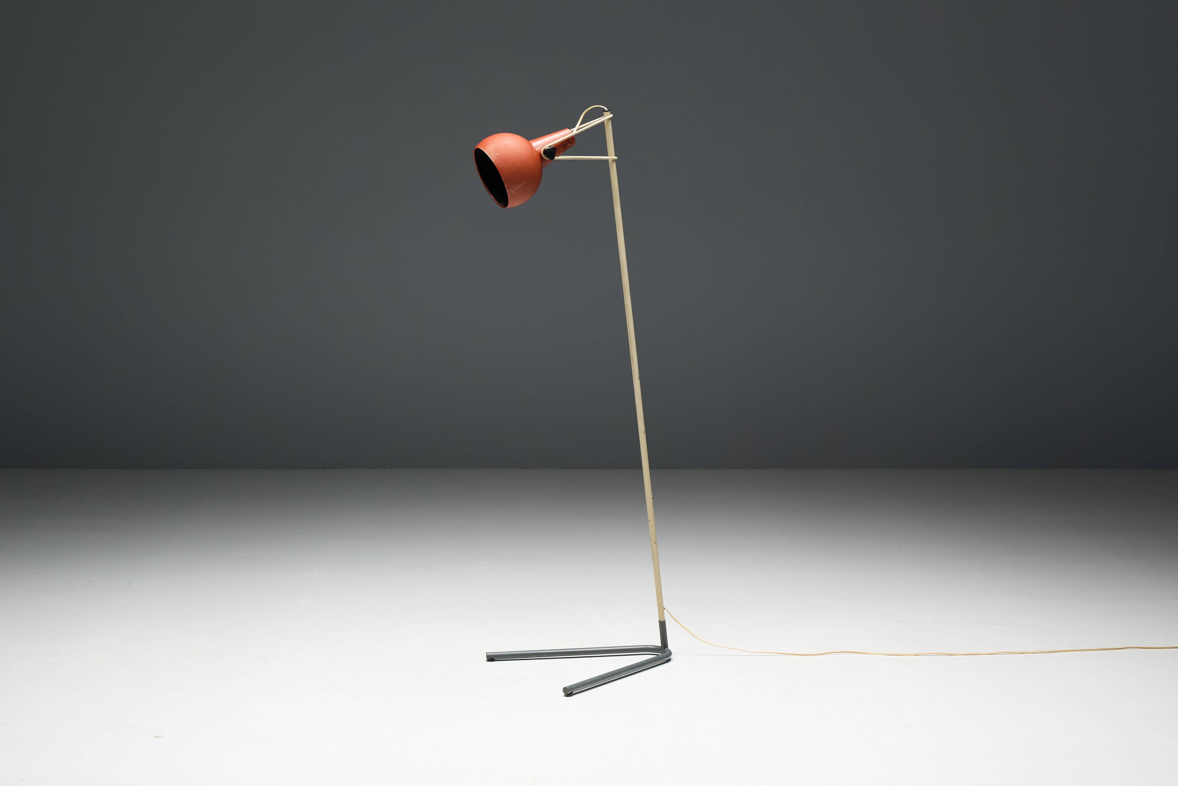 'NX29' Floor Lamp by Louis Kalff for Philips, Netherlands, 1950s