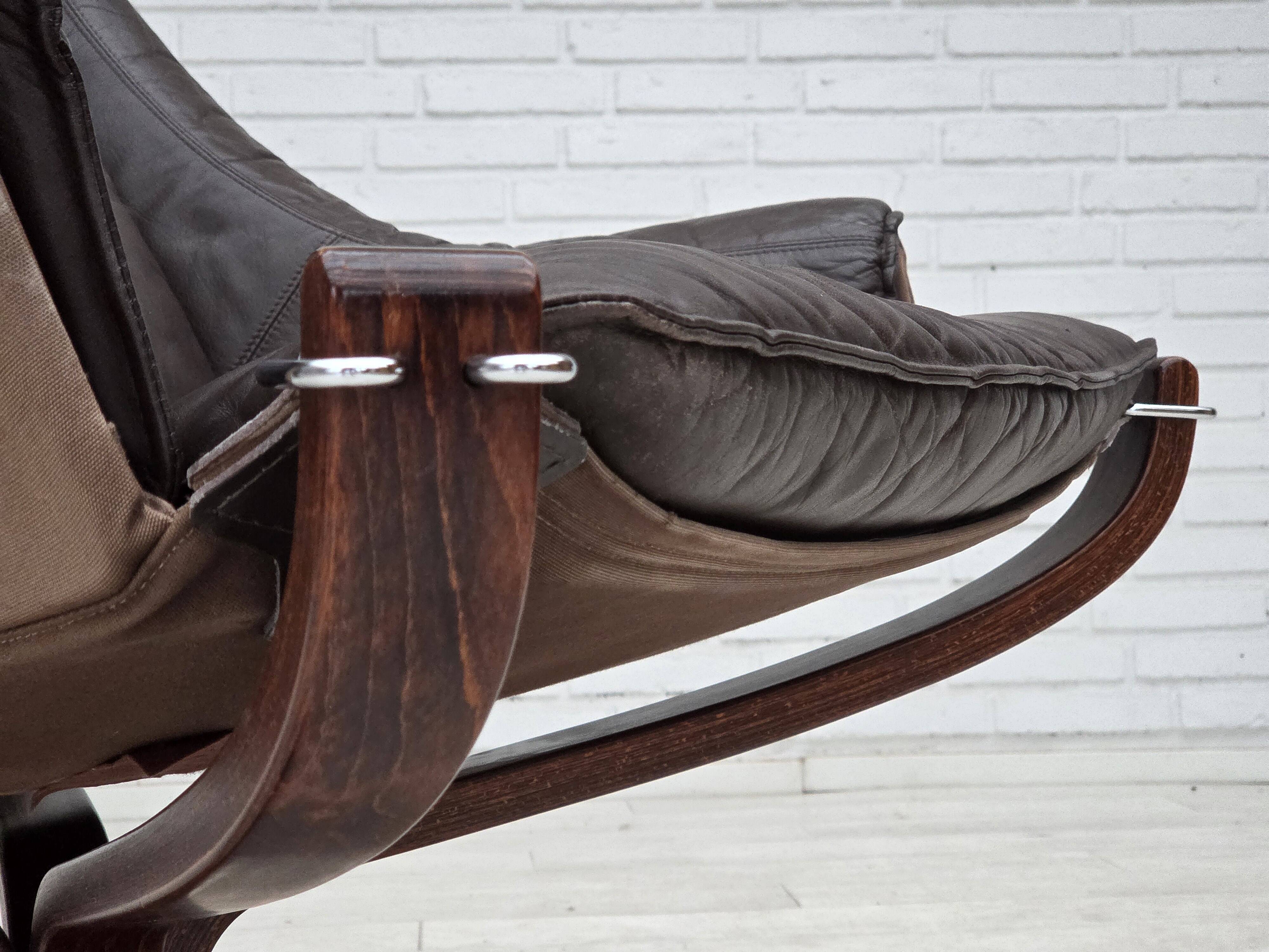 1970s, Norwegian design by Sigurd Ressel, lounge chair model "Falcon".
