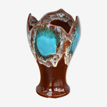 Vase Vallauris bleu