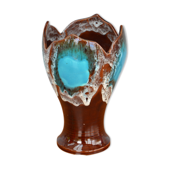 Blue Vallauris vase