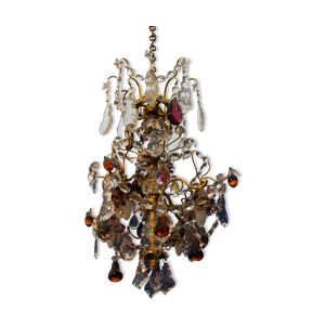 lustre en verre blanc