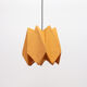 Orange vintage fabric hanging lamp 1960s