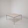 Italian Square Travertine Coffee Table with Steel Base, 1980's