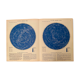 Old lithograph night sky map from 1951 (large format)