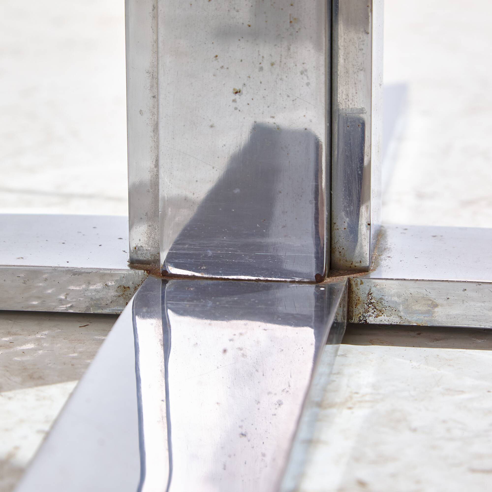 Table basse chromée (mk9665)