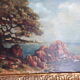 Signed seaside landscape painting dated 1929