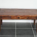 Rustic farm house table with one drawer 1930